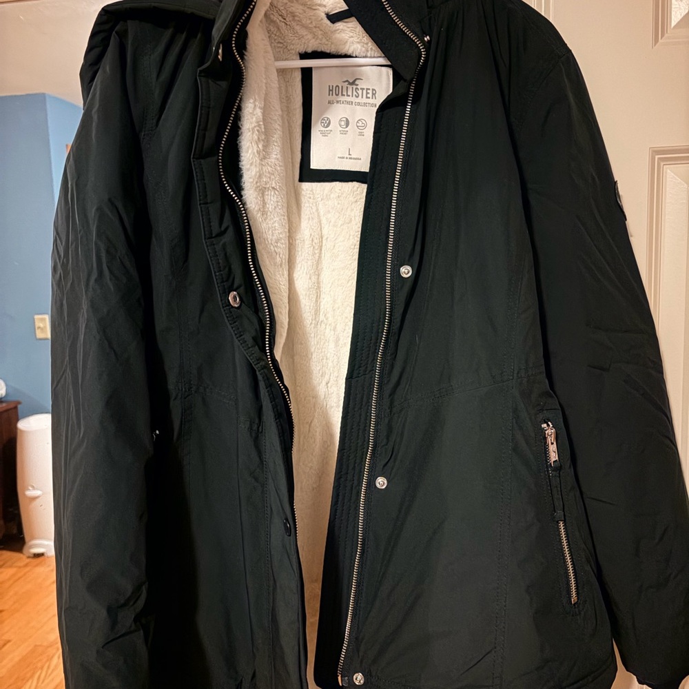 Hollister Faux Fur-Lined All-Weather Jacket